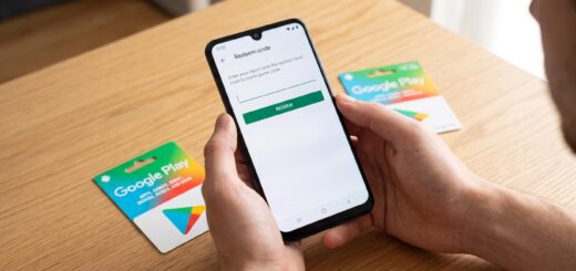 Redeeming a Google Play gift card code on an Android phone